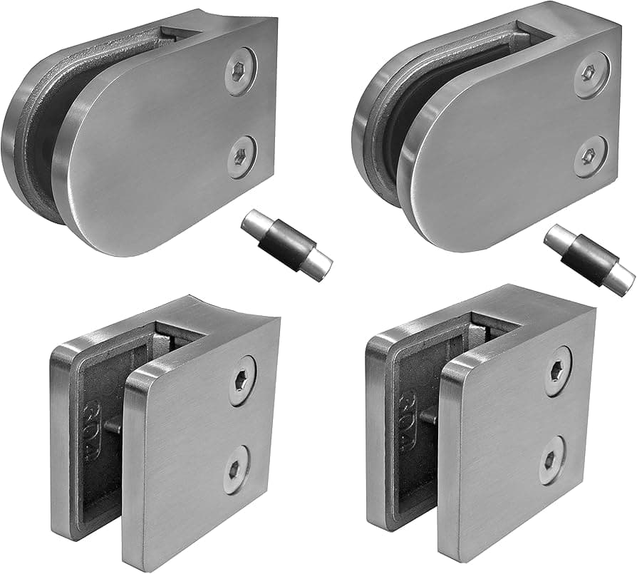 Glass clamp stainless steel handrail fittings