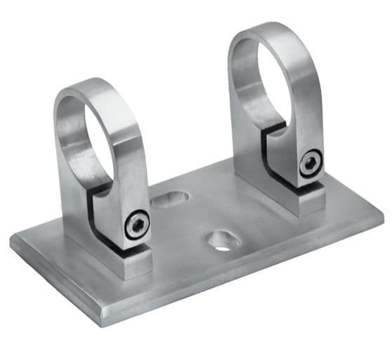 Mounting plate stainless steel handrail fittings